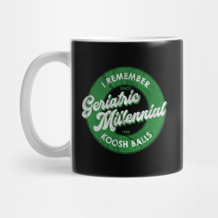 Geriatric Millenial Koosh Balls Mug